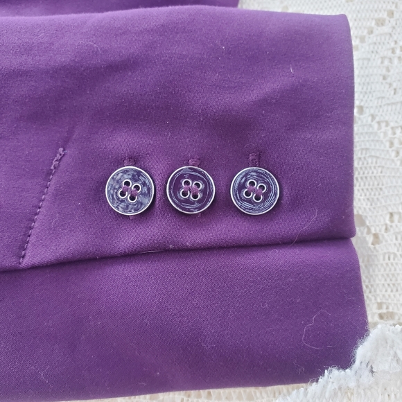 7th Avenue Design Studio Purple Blazer Women's Size 6 NWT - Picture 5 of 5